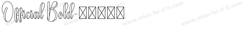 Official Bold字体转换